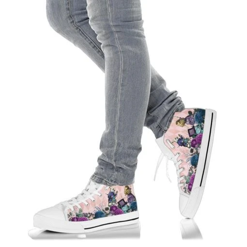 Sweet Alice In Wonderland Hi Tops, FREE Shipping - Image 2
