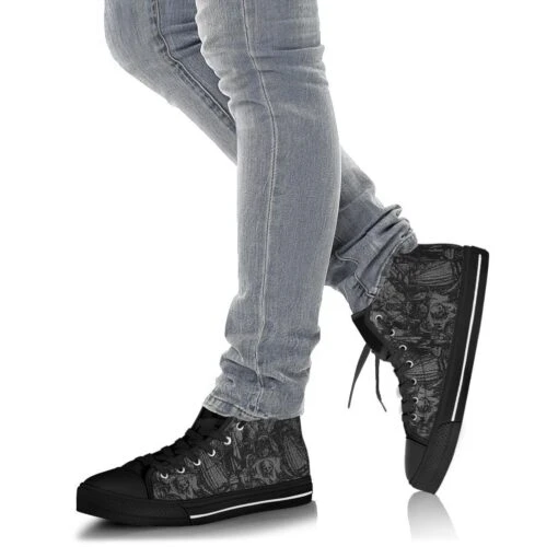 Dance Of Death, Men's High Top Sneakers, FREE Shipping - Image 5