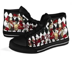 Queen Of Hearts, Women's Sneakers, FREE Shipping -Vintage Veil Clothing Store SNH5QOHSNEAKERS3