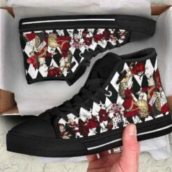 Queen Of Hearts, Women's Sneakers, FREE Shipping -Vintage Veil Clothing Store SNH5QOHSNEAKERS5