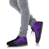 Purple Floral Lace High Top Sneakers, FREE Shipping -Vintage Veil Clothing Store SNLAP3
