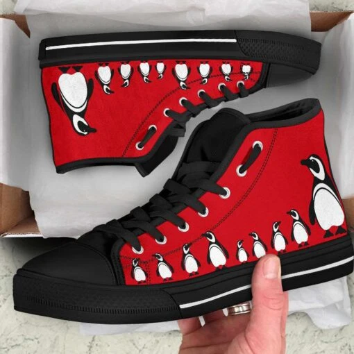 RED Penguin Women's Sneakers, FREE Shipping - Image 6