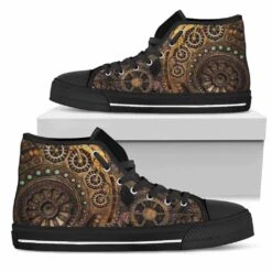 Steampunk Clockwork, Men's High Top Sneakers, FREE Shipping -Vintage Veil Clothing Store SNSTEAM1 50bd27aa 05c6 49b7 9690 fc3a276e5705