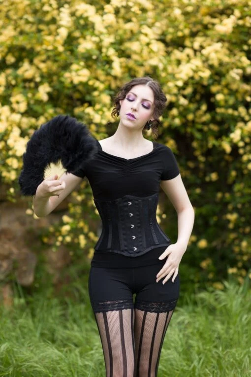 Lace & Satin Under Bust Corset - Image 3