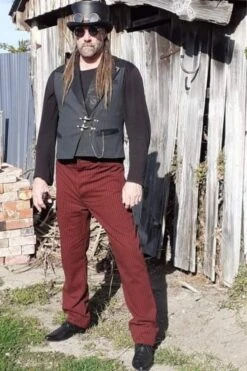 Original Outlaw Trousers - Dark Red, 36, 46"