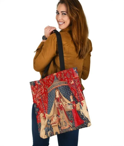 The Lady & The Unicorn - Cloth Tote Bag - Image 3