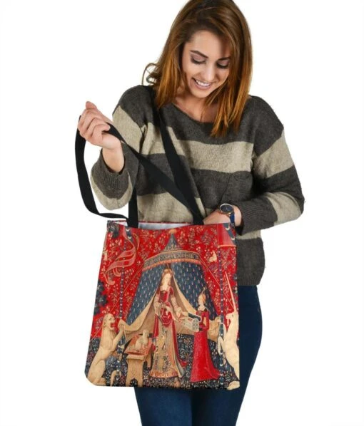 The Lady & The Unicorn - Cloth Tote Bag - Image 4