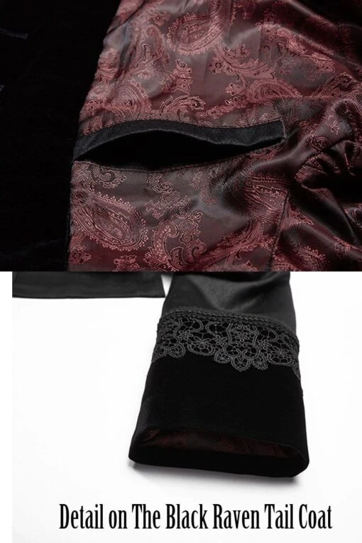 The Black Raven Tail Coat,SOLD OUT - Image 5