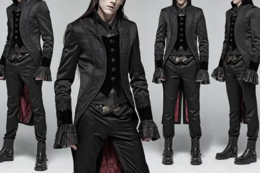 The Black Raven Tail Coat,SOLD OUT - Image 4