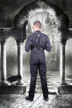 Tombstone Trousers, 40" -Vintage Veil Clothing Store Tombstone trousers back full