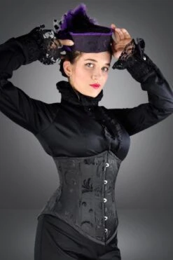 Under Bust Victorian Corset, Made To Order -Vintage Veil Clothing Store Underbust Victorian Corset 1