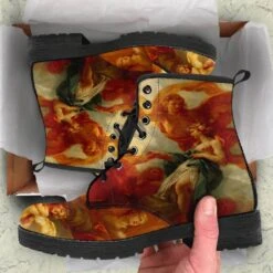Versailles Print Boots, FREE SHIPPING -Vintage Veil Clothing Store Versailleprintedbootsunboxing
