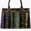 Vintage Library Books Tote Bag - Librarian Purse -Vintage Veil Clothing Store VintageBooksDarkAcademiaLibrarianToteBag