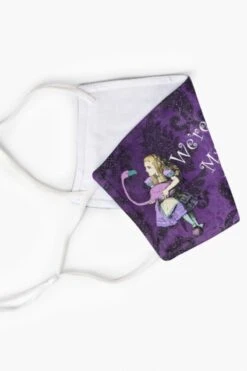 We're All Mad Here -Mask -Vintage Veil Clothing Store We reallmadheremaskside