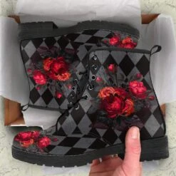 Wild Roses Printed Boots -Vintage Veil Clothing Store WildRosesunboxingboots