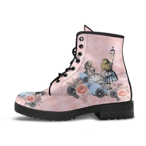 Alice In Wonderland Print Boots, FREE Shipping - Image 2