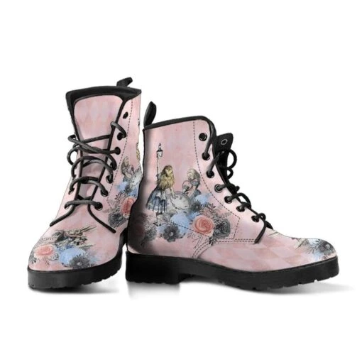 Alice In Wonderland Print Boots, FREE Shipping - Image 5
