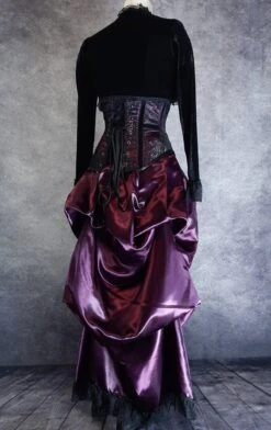 Amethyst Beauty Victorian Bustle Skirt -Vintage Veil Clothing Store amethyst bustle SB