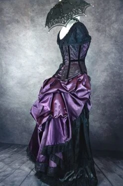 Amethyst Victorian Bustle Deluxe -Vintage Veil Clothing Store amethyst cage ens 2