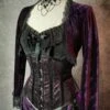 Amethyst Velvet Bolero Shrug -Vintage Veil Clothing Store amethyst bolero shrug fs