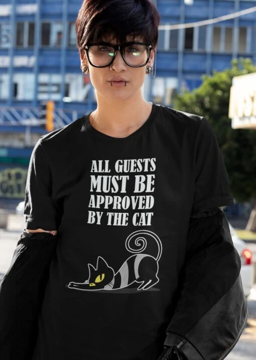 Must Be Approved By The Cat Tee - Image 2