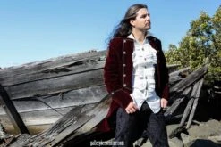 Aristocrat Shirt, WAITING ON NEW STOCK -Vintage Veil Clothing Store aristocrat crimson pirate landscape 1