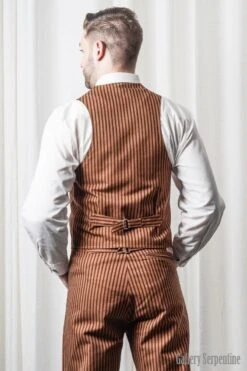 Original Outlaw Vest - Tan, S, M -Vintage Veil Clothing Store back outlaw tan vest 3