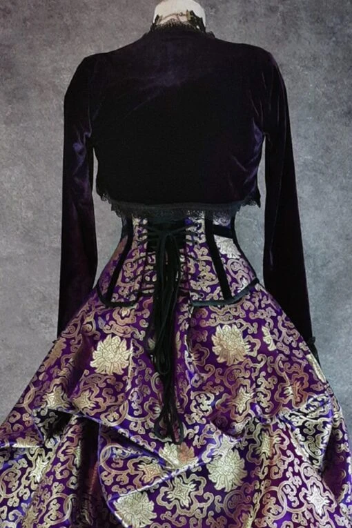 Amethyst Velvet Bolero Shrug - Image 5