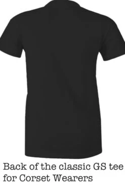 Corset Wearer's Tee -Vintage Veil Clothing Store backofteeblack