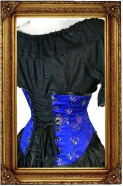 Lilly - Blue Beauty -Vintage Veil Clothing Store blue lilly back