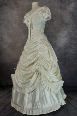 Victorian Alicia Wedding Gown, Made To Order -Vintage Veil Clothing Store bridal alicia toc sf