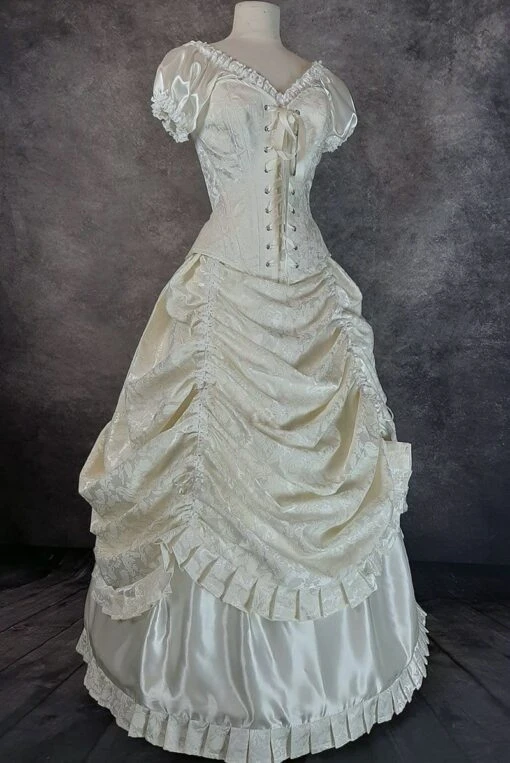 Victorian Alicia Wedding Gown, Made To Order - Image 4