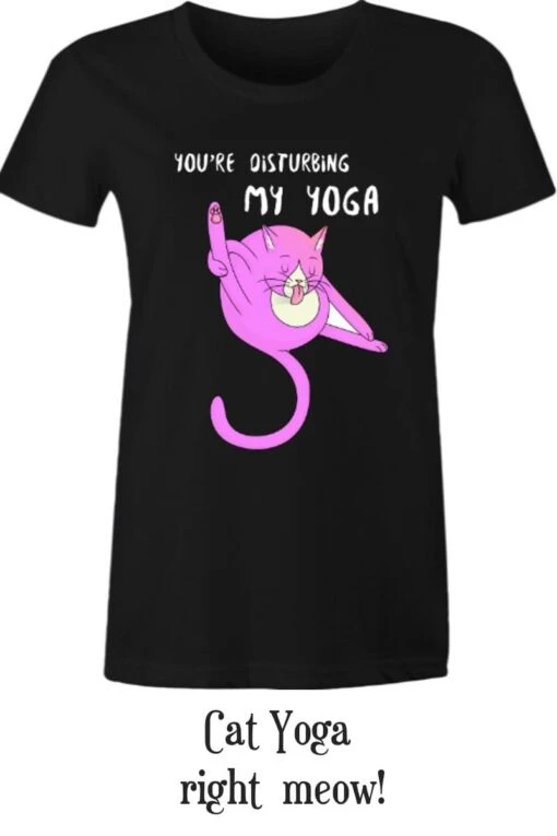Disturbing My Yoga T-shirt, XS - Image 2