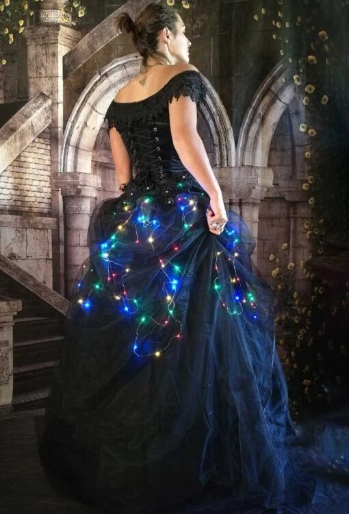 Coloured Lights Dark Fairytale Skirt - Image 3