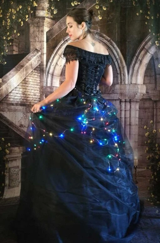 Coloured Lights Dark Fairytale Skirt - Image 6