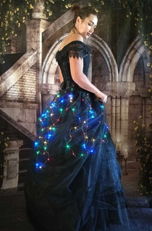 Coloured Lights Dark Fairytale Skirt - Image 2