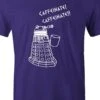 Purple Dalek Needs Caffeine Meme Tee -Vintage Veil Clothing Store dalekmemepurplemen