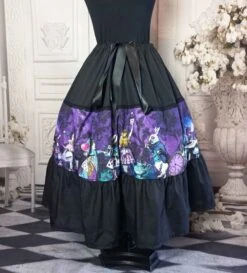 Purple Alice Tea Length Skirt -Vintage Veil Clothing Store dark alice