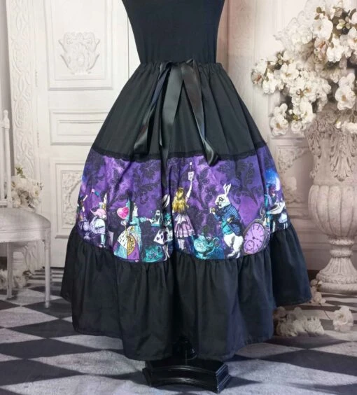 Purple Alice Tea Length Skirt - Image 3
