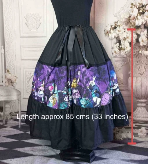 Purple Alice Tea Length Skirt - Image 2