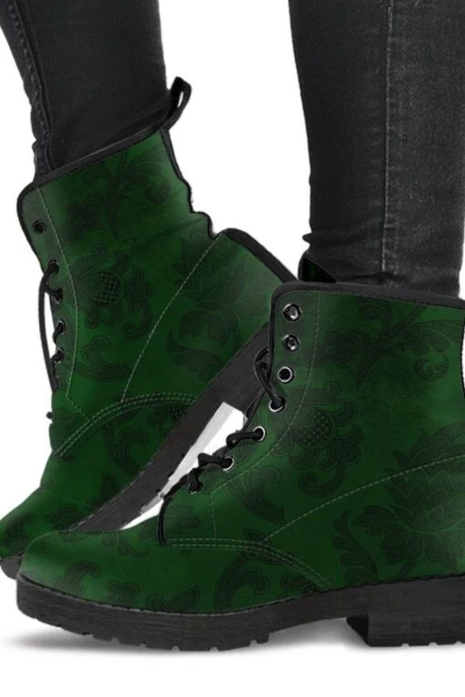 Green Renaissance Vegan Boots, FREE Shipping