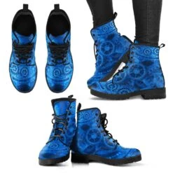 Bright Blue Steampunk, Vegan Women's Boots, FREE Shipping -Vintage Veil Clothing Store davebluesteampunkboots2 1bd4bc83 765a 4d17 a5a6 5206b79faa32