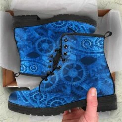 Bright Blue Steampunk, Vegan Women's Boots, FREE Shipping -Vintage Veil Clothing Store davebluesteampunkboots3 e9a34fc6 1970 4b8a 8a2f 7868dea6cd17