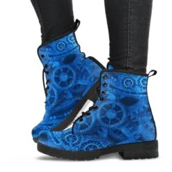 Bright Blue Steampunk, Vegan Women's Boots, FREE Shipping -Vintage Veil Clothing Store davebluesteampunkboots4 89ea7a9d 9997 49ce 844b ba2a1db57c84