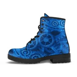 Bright Blue Steampunk, Vegan Women's Boots, FREE Shipping -Vintage Veil Clothing Store davebluesteampunkboots5 a6e91335 d52b 4205 a395 d26790dd5cdc