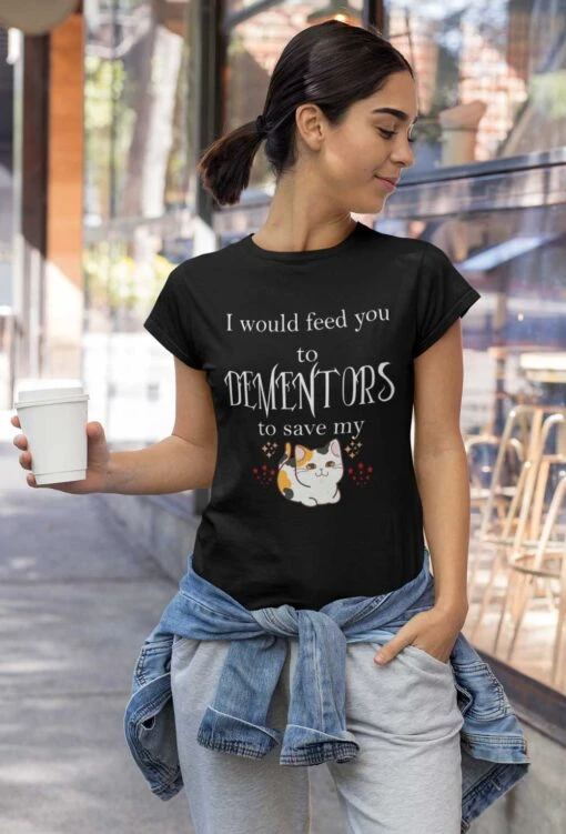 I Would Feed You To Dementors Cat Tee - Image 2