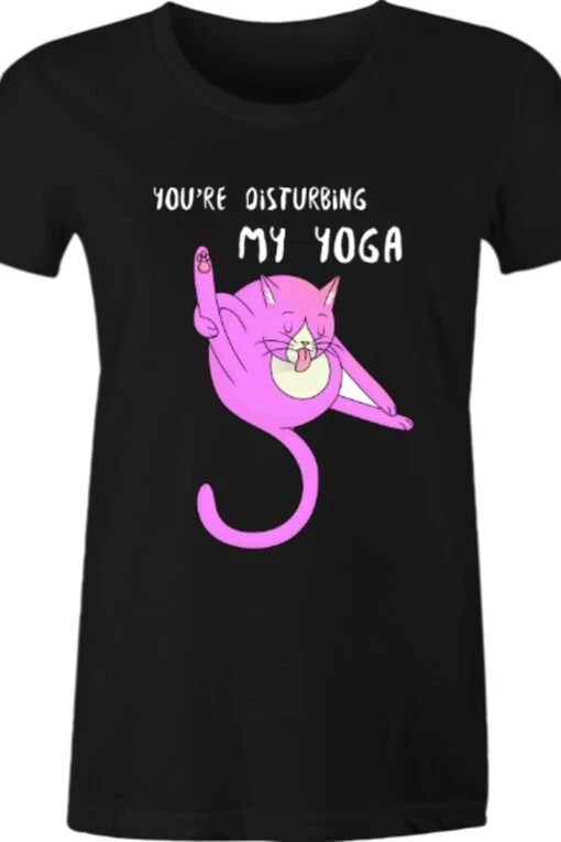Disturbing My Yoga T-shirt, XS - Image 3