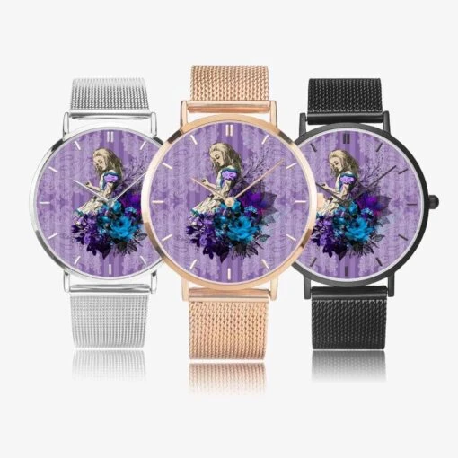 Purple Alice In Wonderland Watch - Image 7
