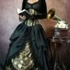 Golden Majestica Palace Gown -Vintage Veil Clothing Store ens 7