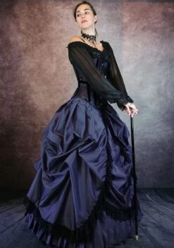 Blue Majestica Skirt Set